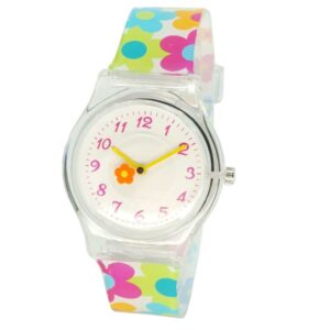 Fresh Style Kids Children Flower Print Cute Watch