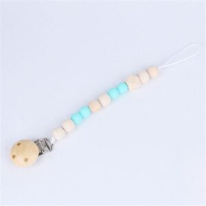 Baby Wood Anti-drop Teether Pacifier Chains