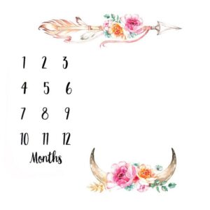 Newborn Baby Fashion Photography Baby Milestone Blanket