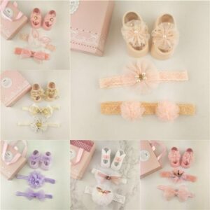 4 Pcs Set Baby Gift Set Lovely Socks And Headband