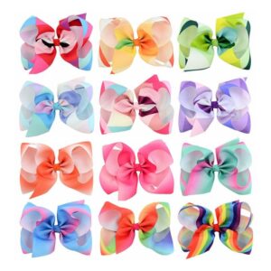 Girl Color Blocking Bowknot JOJO Hair Clip