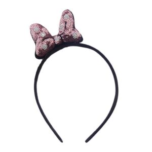New Arrived Baby Girls Hair Accessories Cute Sequin Dots Printed Bowknot Thin Headbands