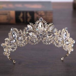 Kids Girls Baroque Cute Sweet Party Crown Rhinestone Hairband