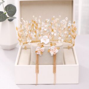 Kids Girls Cute Sweet Party Crown Rhinestone Petal Hairband