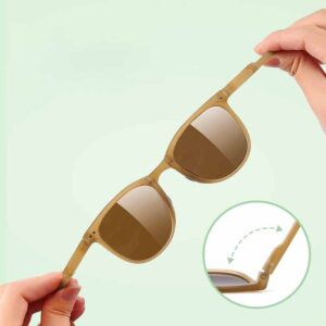 Kids Unisex Fashion Casual Round Frame Folding Sunglasses
