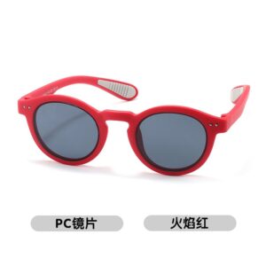 Kids Unisex Fashion Casual Holiday Round Frame Sunglasses