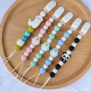 Baby Cute Cartoon Animal Anti-Drop Pacifier Chains