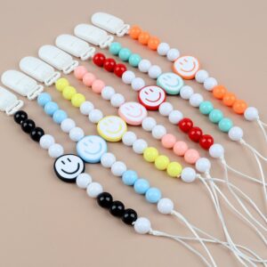 Kids Unisex Cute Cartoon Smiley Anti-Drop Pacifier Chains
