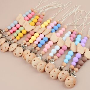 Kids Unisex Candy Color Cartoon Anti-Drop Pacifier Chains