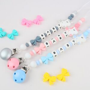 Kids Unisex Candy Color Cartoon Anti-Drop Pacifier Chains