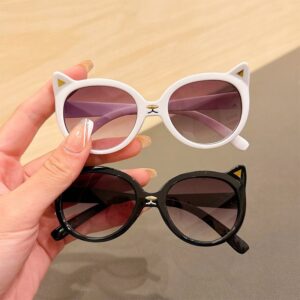Kids Unisex Fashion Casual Cute Cartoon Kitten Sunglasses