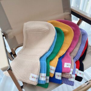 Kids Unisex Fashion Casual Cute Solid Color Knitwear Hat