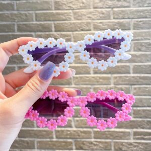 Kids Unisex Fashion Casual Cute Floral Style Sunglasses