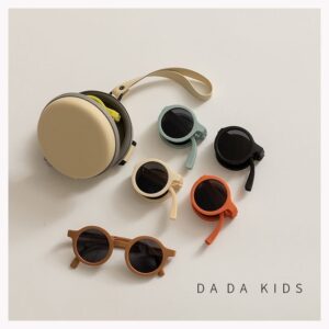 Kids Unisex Fashion Casual Cute Candy Color Foldable Basic Sunglasses