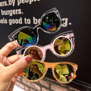 Kids Unisex Fashion Casual Candy Color Basic Sunglasses