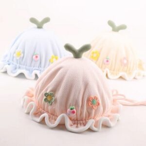 Kids Casual Cute Cartoon Floral Fisherman Hat