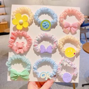 Kids Girls Cute Sweet Candy Color Cartoon Bear Bow Heart Flower Hairband