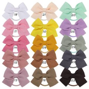Kids Girls Cute Sweet Solid Color Bow Played Hairband