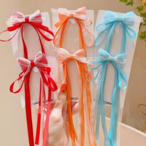Kids Girls Cute Sweet Mesh Bow Woven Hair Band