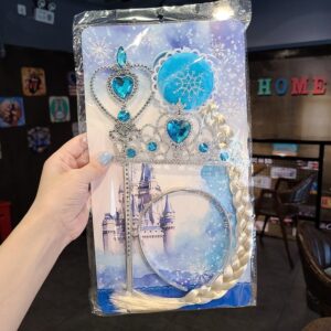 Kids Girls Cute Sweet Rhinestone Crown Hair Card Sets