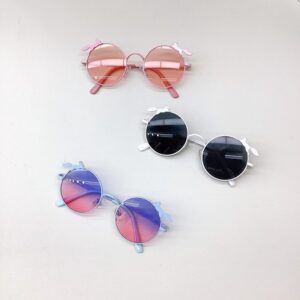 Kids Fashion Holiday Cute Gradient Lens Cartoon Squirrel Solid Color Frame Sunglasses
