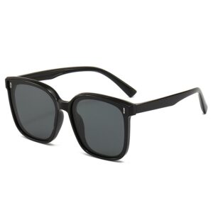 Kids Fashion Holiday Personality Square Solid Color Large Frame Sunglasses