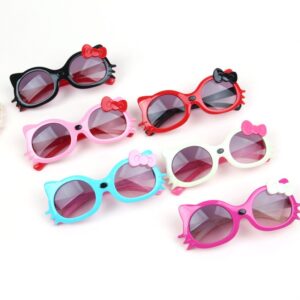 Kids Fashion Casual Cute Bow Cat Frame Sunglasses