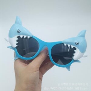 Kids Fashion Holiday Funny Personality Cartoon Shark Frame Sunglasses