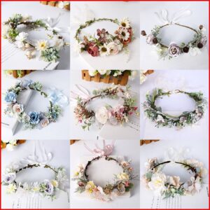Kids Fashion Retro Boho Vacation Simulation Wreath Headband Accessories