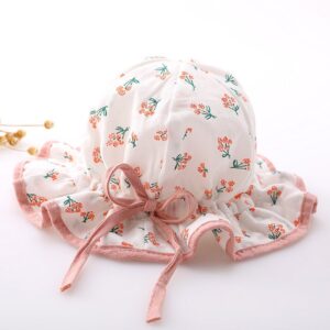 Children Kids Baby Fashion Girls Cute Cherry Flower Print Hat