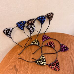Children Kids Baby Fashion Girls Cute Cat Ears Leopard Print Headband