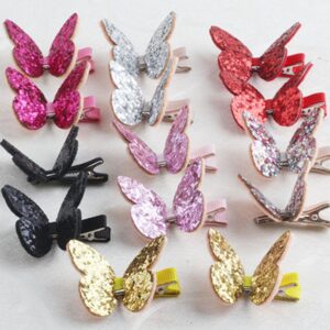 Children Kids Baby Fashion Girls Sequin Butterfly Hairclip Hair Accessories