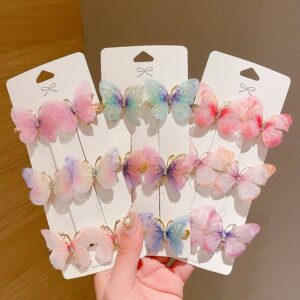 Children Kids Baby Fashion Girls Butterfly Princess Cute Hairclip Accessories