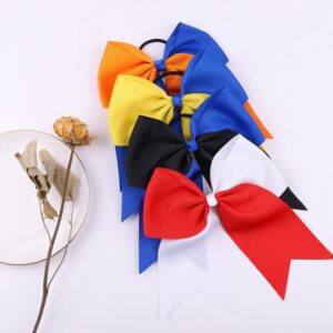 Children Kids Baby Fashion Girls Matching Color Bowknot Rubber Hair Rope Hair Accessories