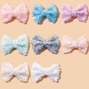 Children Kids Baby Fashion Girls Sequins Bow Hair Clip Accessories