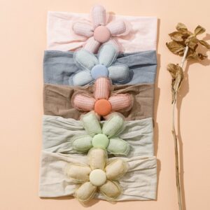 Children Kids Baby Fashion Girls Cute Floral Elastic Nylon Headband Accessories