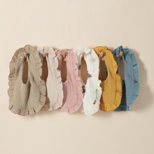 Toddlers Newborn Baby Fashion Solid Color Bib Burp Cloth