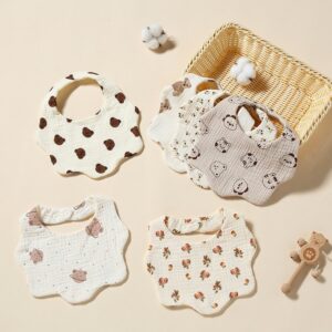 Toddlers Newborn Baby Fashion Cartoon Print Anti-Dirty Bib Burp Cloth