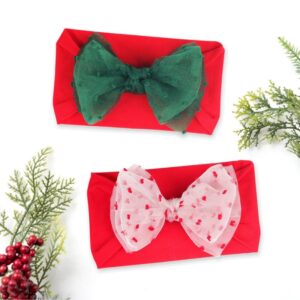 Children Kids Baby Fashion Girls Mesh Bowknot Headband Accessories