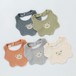 Toddlers Newborn Baby Fashion Cartoon Bear Bib Burp Cloth