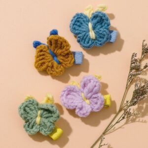 Children Kids Baby Fashion Girls Cute Butterfly Woven Hair Clip Accessories