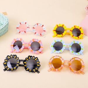 Children Kids Baby Fashion Cartoon Cute Sunflower Frame Sunglasses