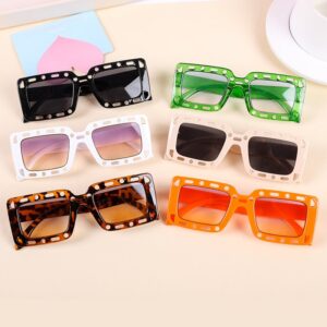 Children Kids Baby Fashion Cartoon Cute Sqaure Frame Sunglasses