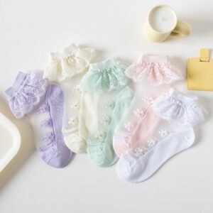 Children Kids Baby Fashion Girls Lace Mesh Socks