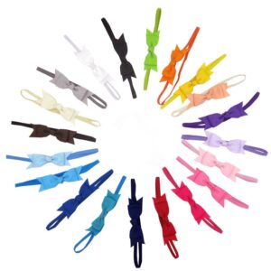 Children Kids Baby Fashion Girls Solid Color Bowknot Headband