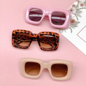 Children Kids Baby Fashion Square Frame Sunglasses
