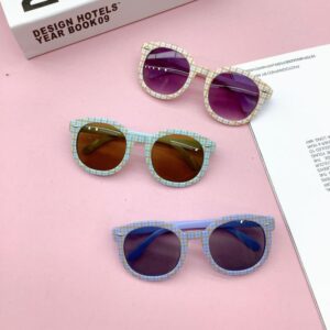 Children Kids Baby Fashion Round Frame Sunglasses