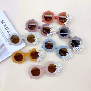 Children Kids Baby Fashion Cute Flower Frame Sunglasses