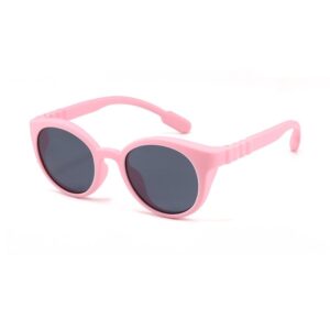 Children Kids Baby Fashion Cute Silicone Round Frame Sunglasses