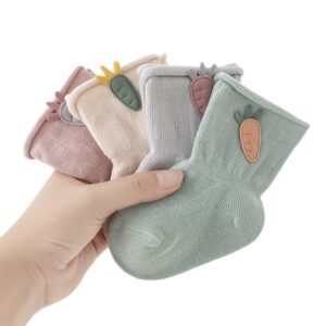 Children Kids Baby Fashion Girls Cute Carrot Breathable Socks